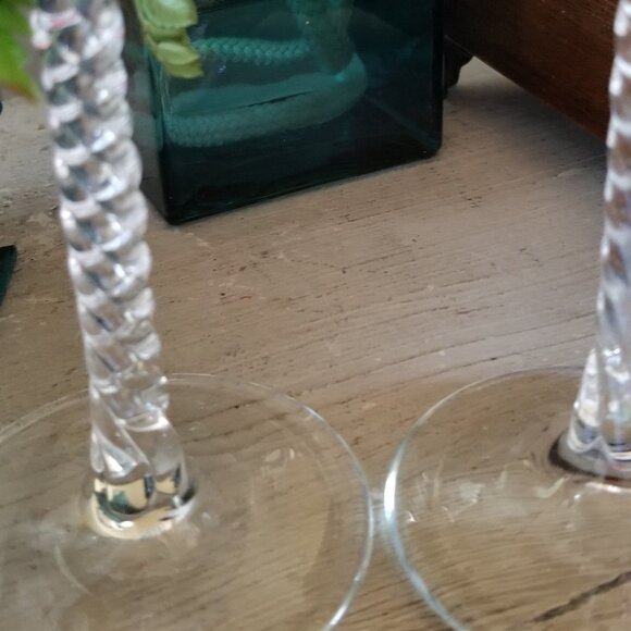 Set of two champagne flute glasses - Picture 4 of 4